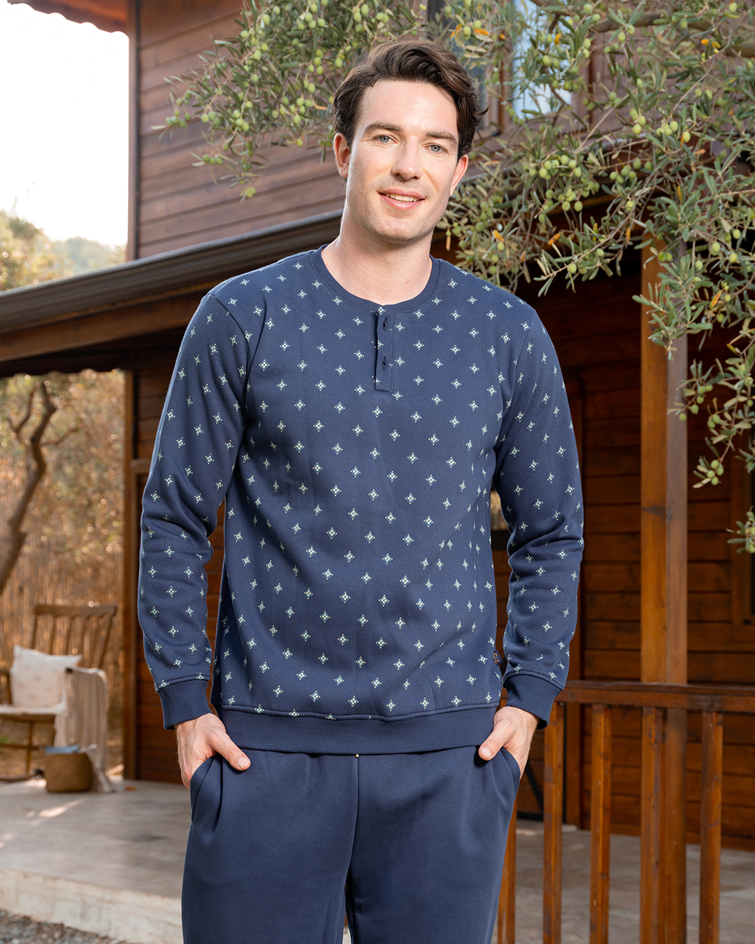 The mentalist men's pajamas with sleeves and pants