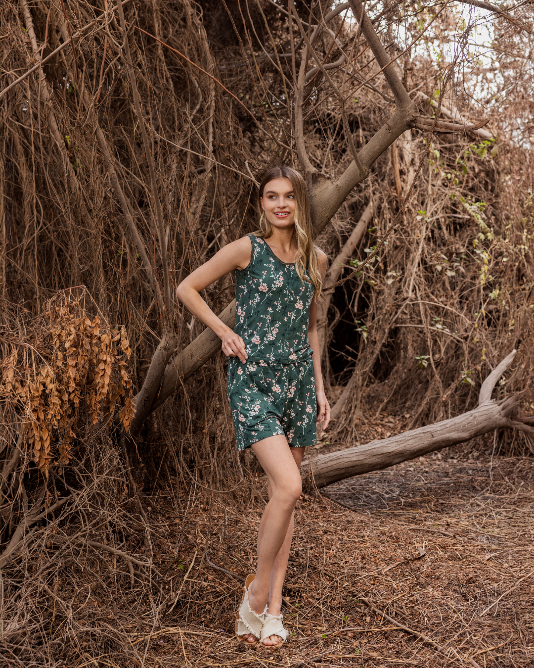 Green Garden بيجاما حريمي شورت عيد الأم