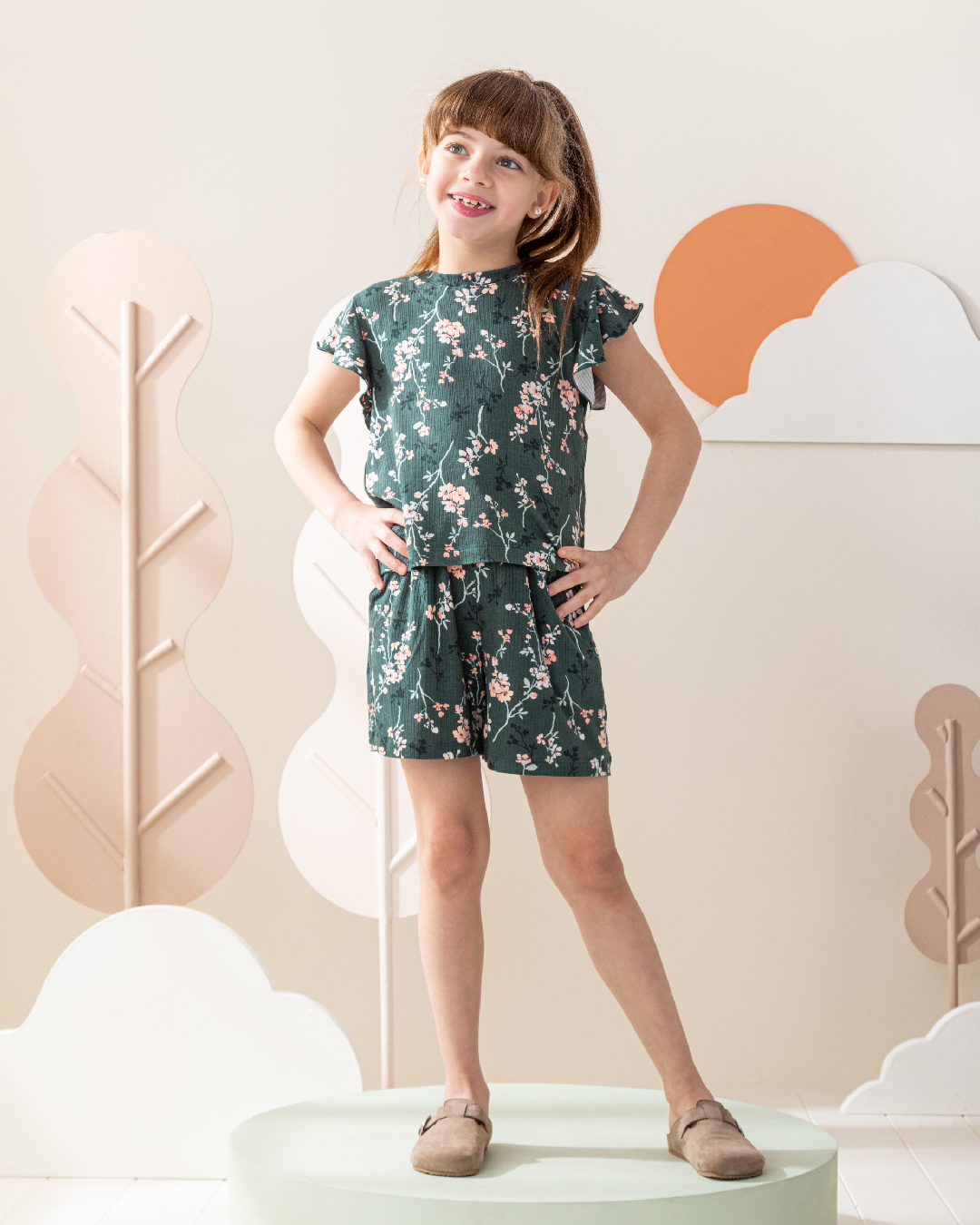 Pajama short Jersey green gardens mother's day