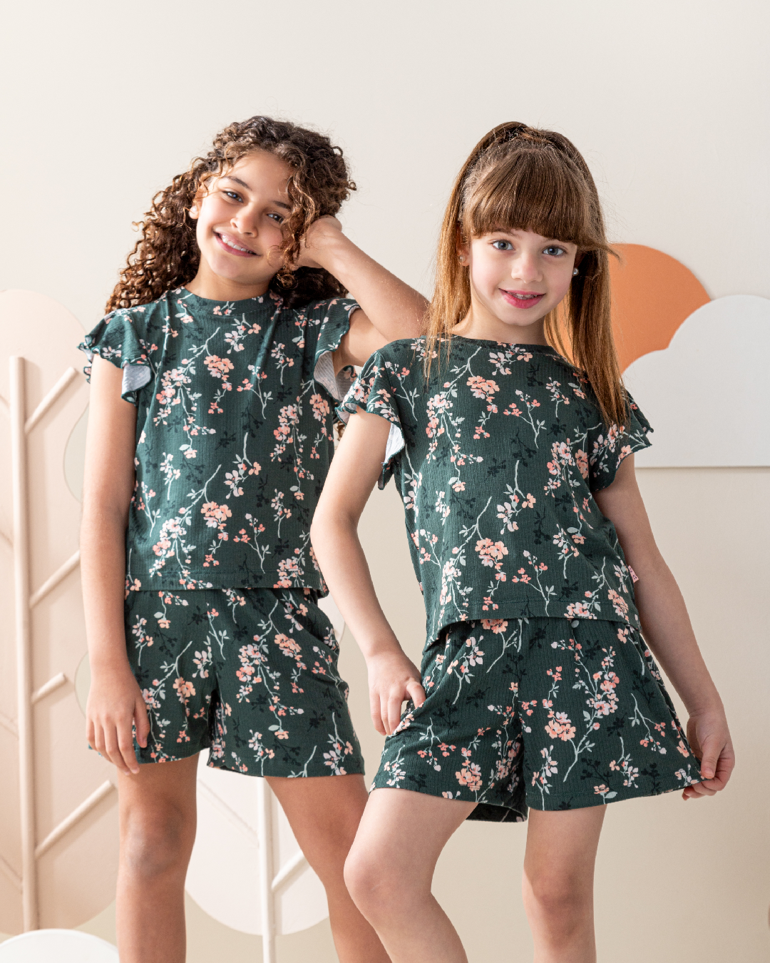 Pajama short Jersey green gardens mother's day