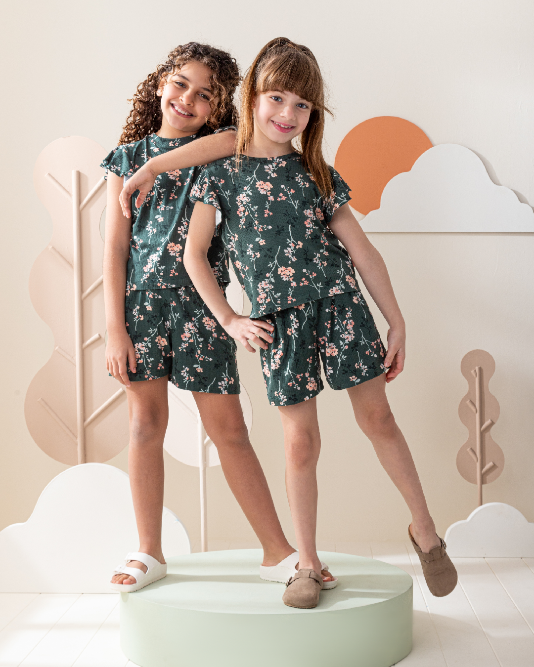 Pajama short Jersey green gardens mother's day