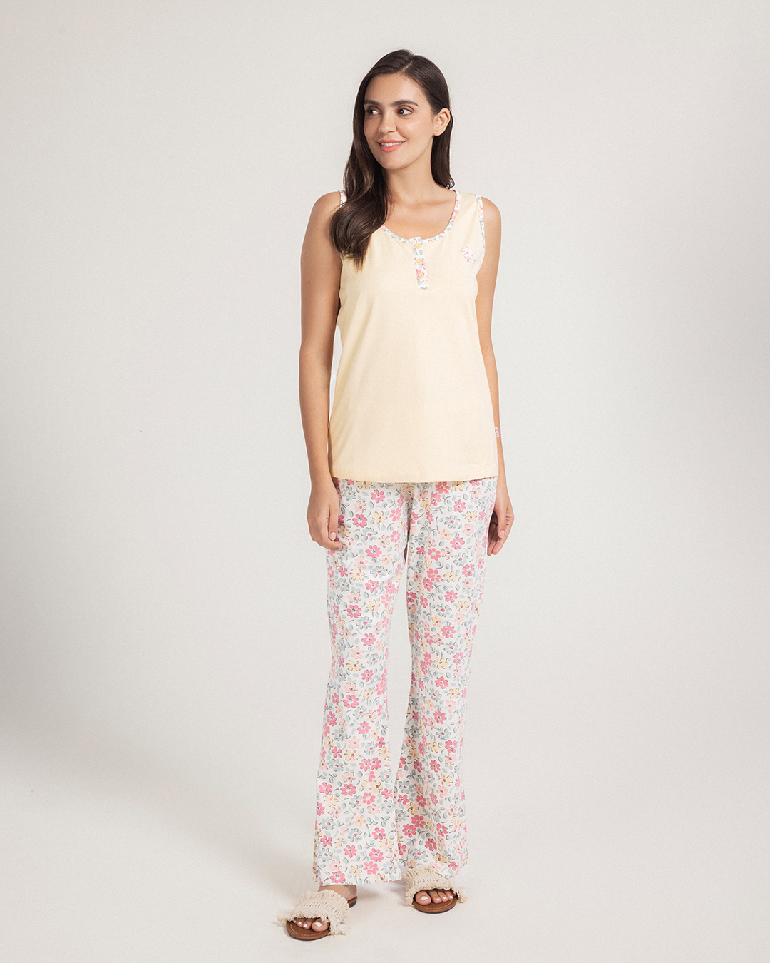 Flower Queen Women's Cotton Lycra Pajamas