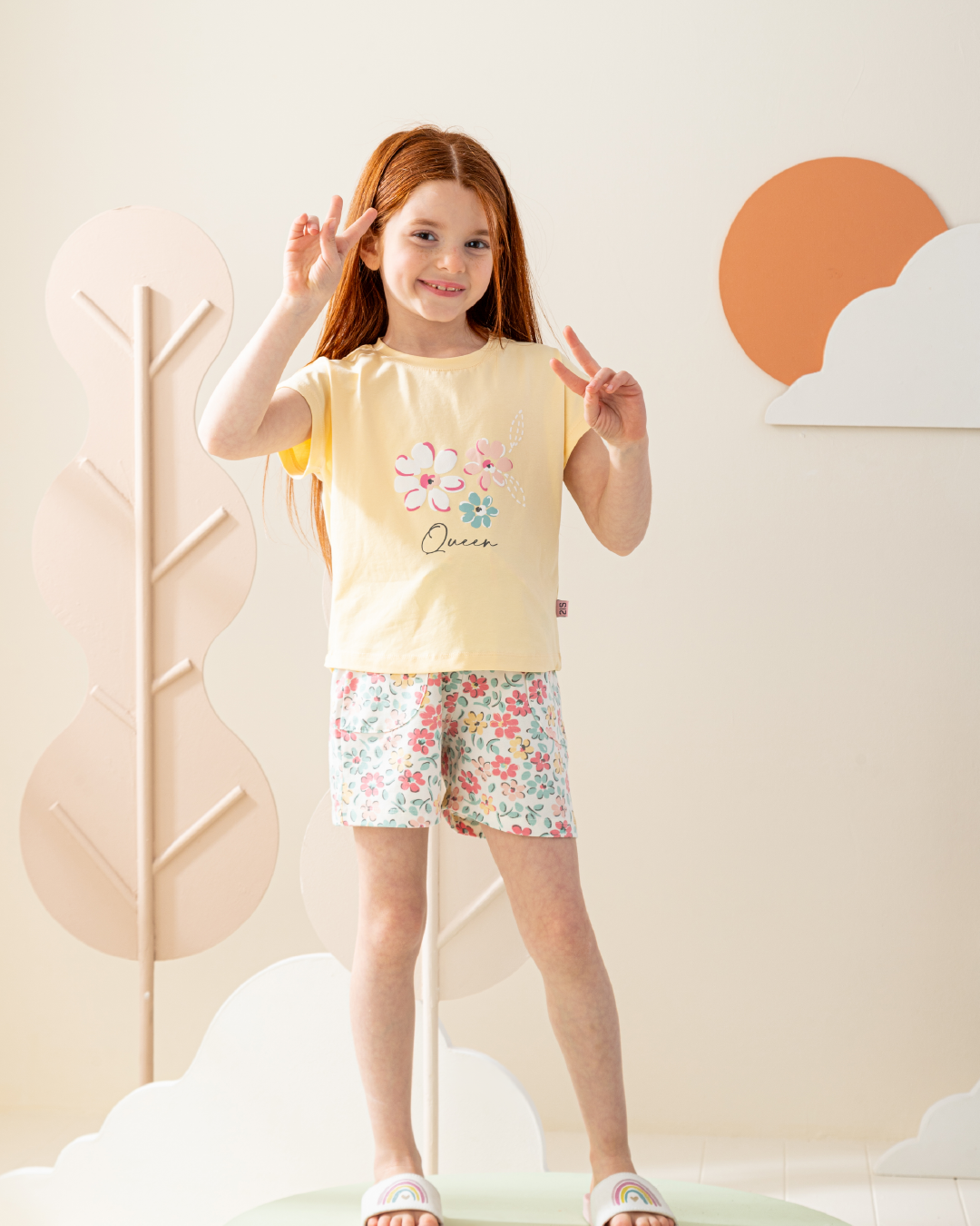 Moms Queen Girls' Cotton Lycra Pajamas