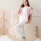 pajamas half sleeves and pants Summer melton