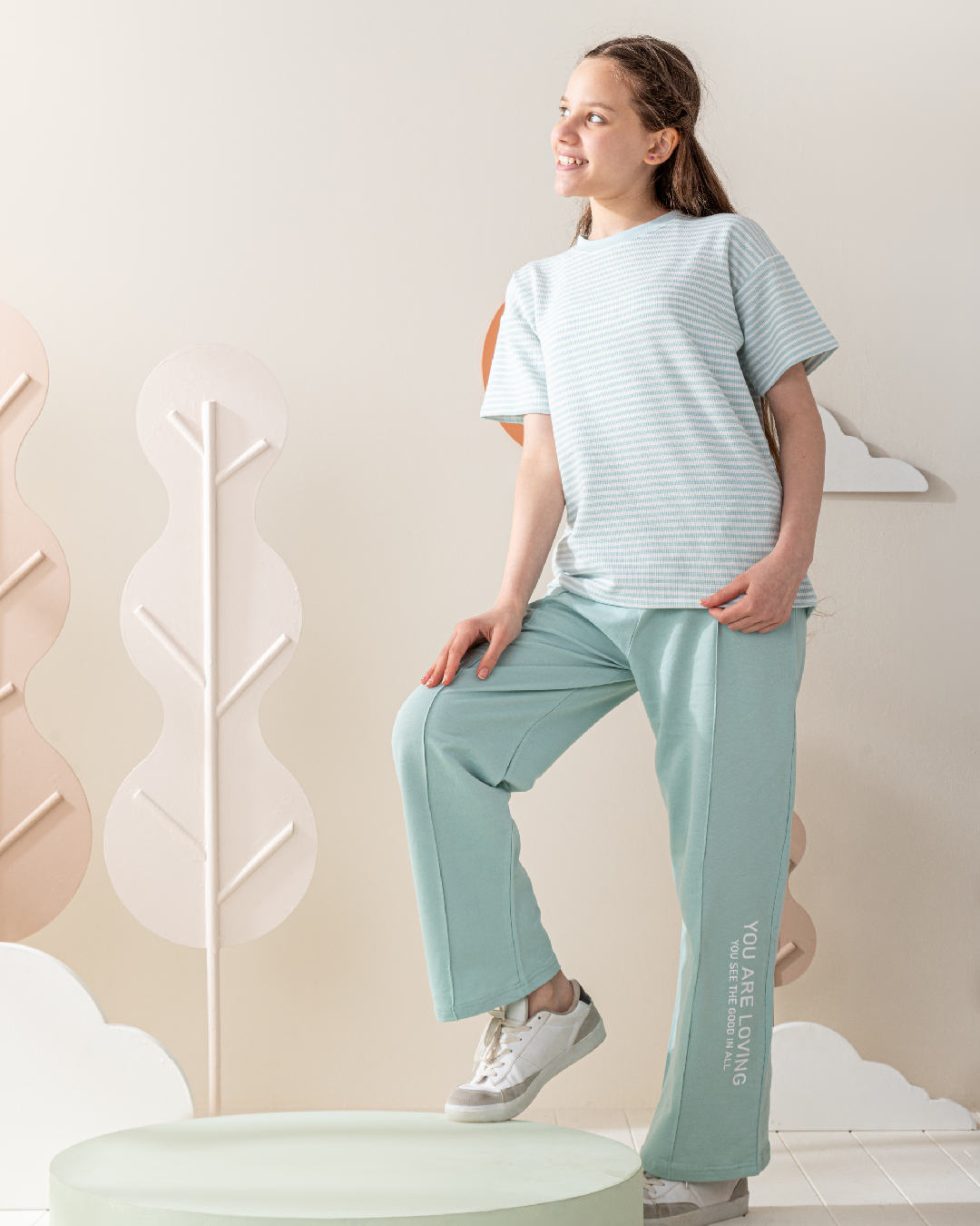 pajamas half sleeves and pants Summer melton
