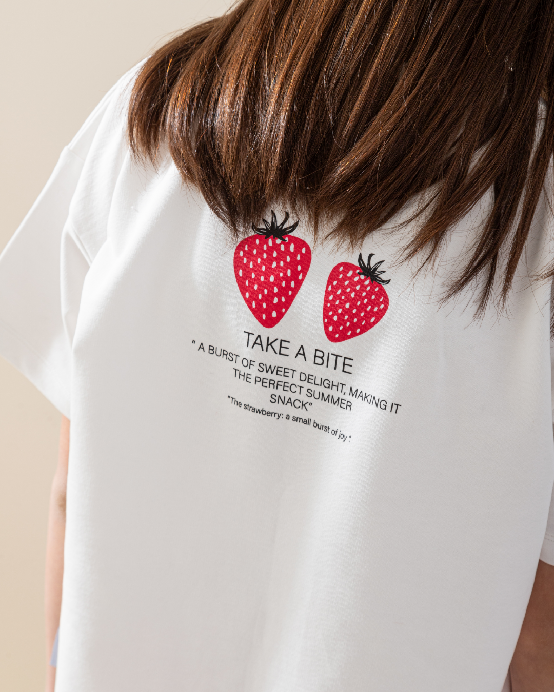 Strawberry Bites Half Sleeve Pajamas summer melton