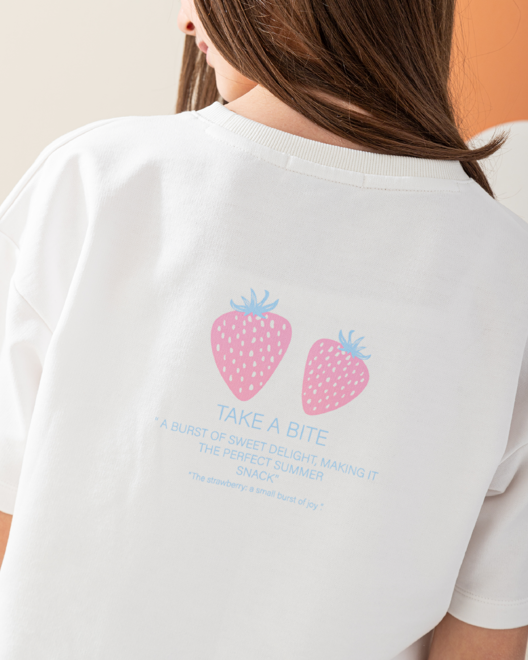 Strawberry Bites Half Sleeve Pajamas summer melton