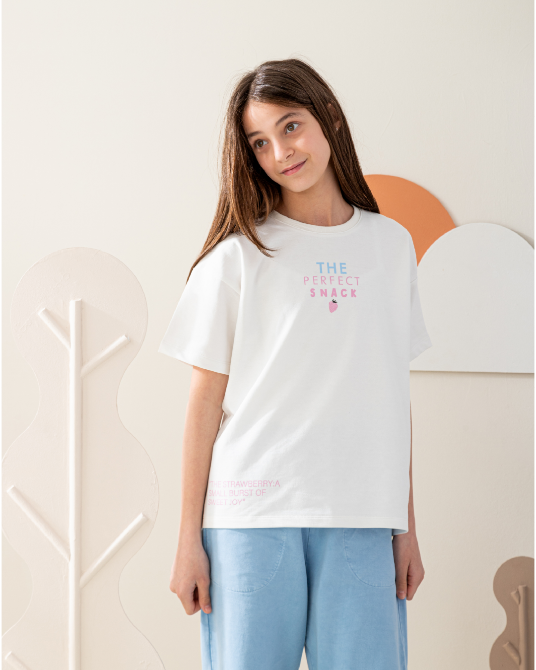 Strawberry Bites Half Sleeve Pajamas summer melton