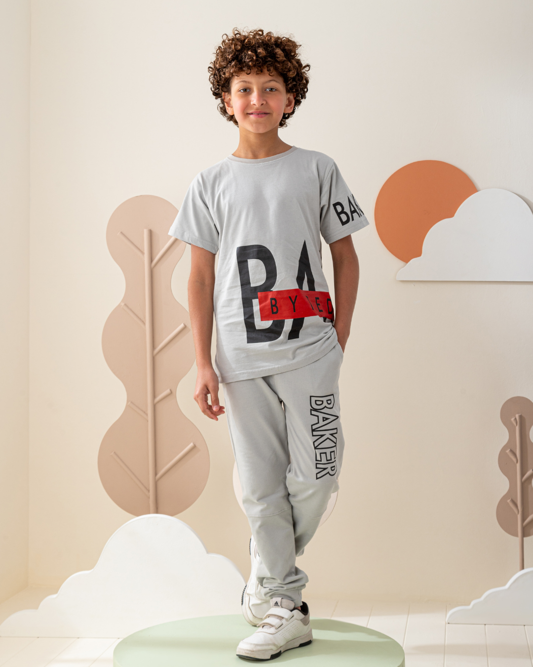 Baker بيجاما اولادي تيشرت و بنطلون