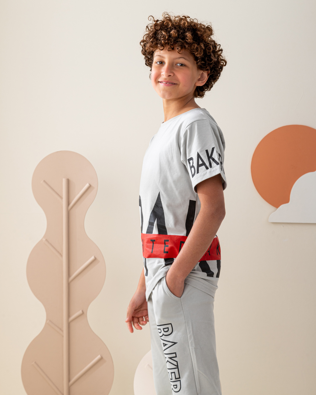 Baker بيجاما اولادي تيشرت و بنطلون