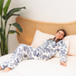 Women's classic pajamas, open laser, rotary branches, Milton