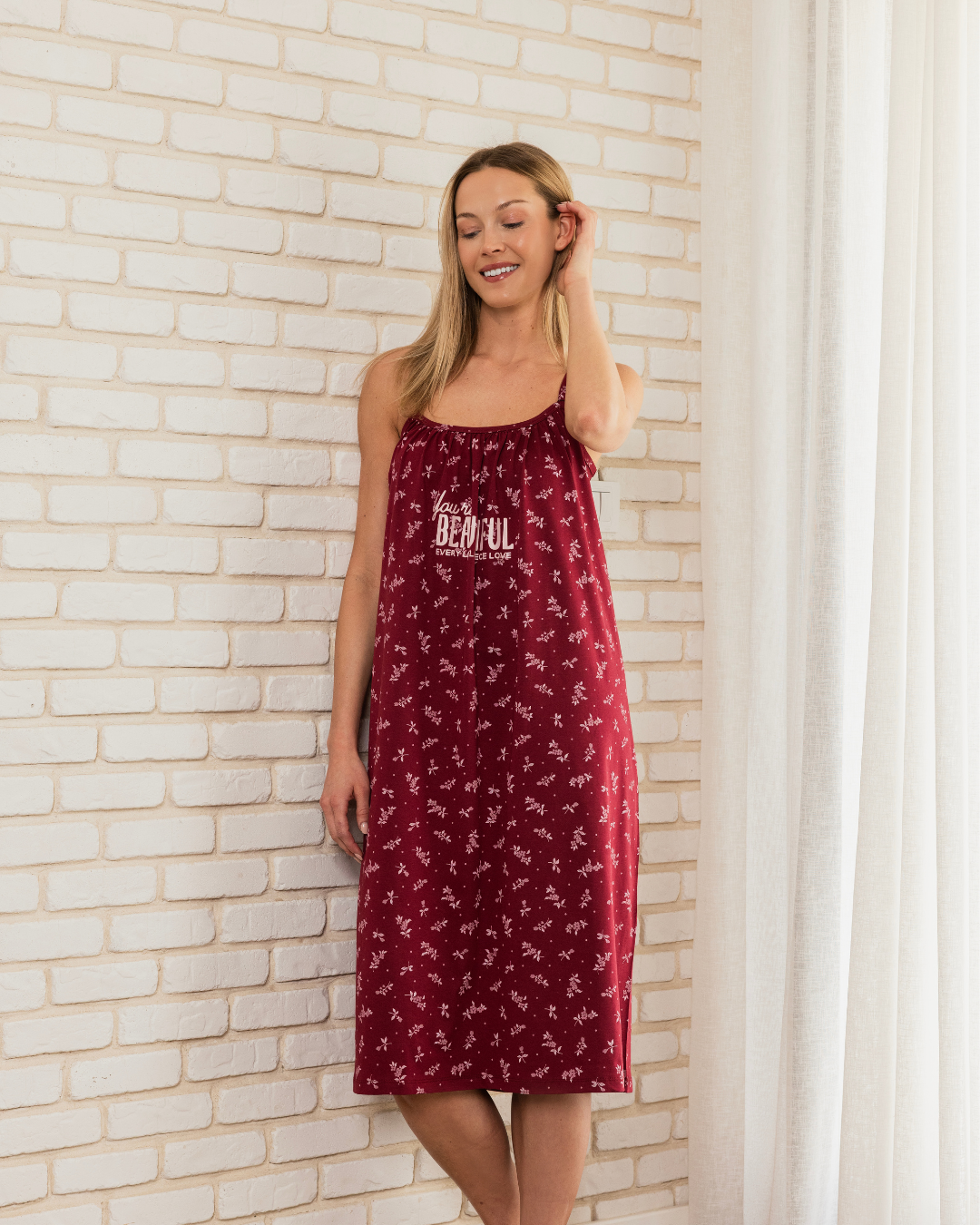 قميص نوم حماله ورود صغيره