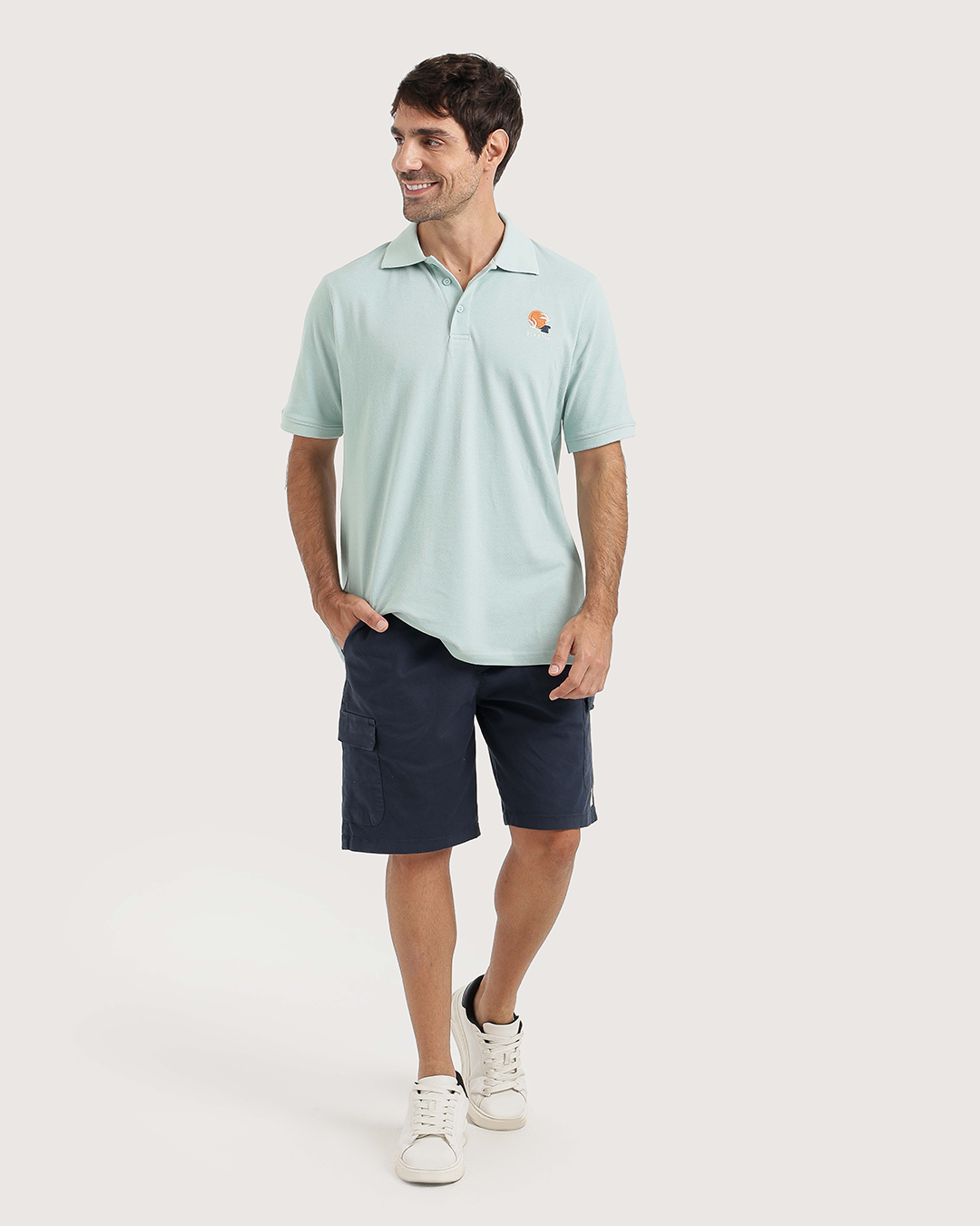 Jacquard Polo Short Set