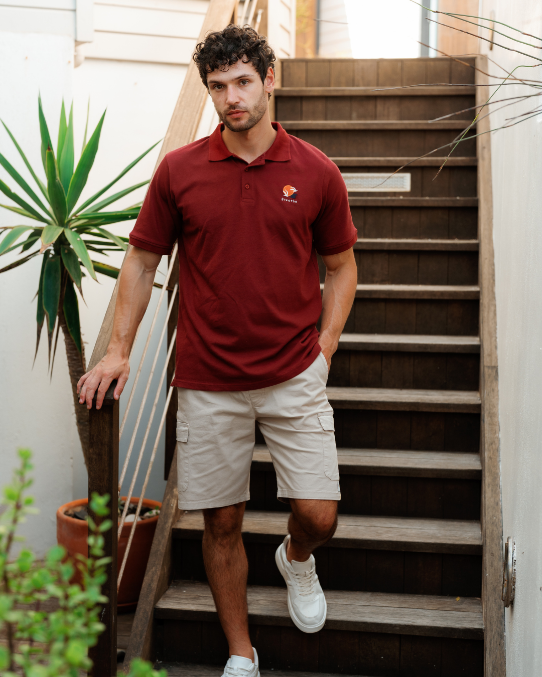Jacquard Polo Short Set