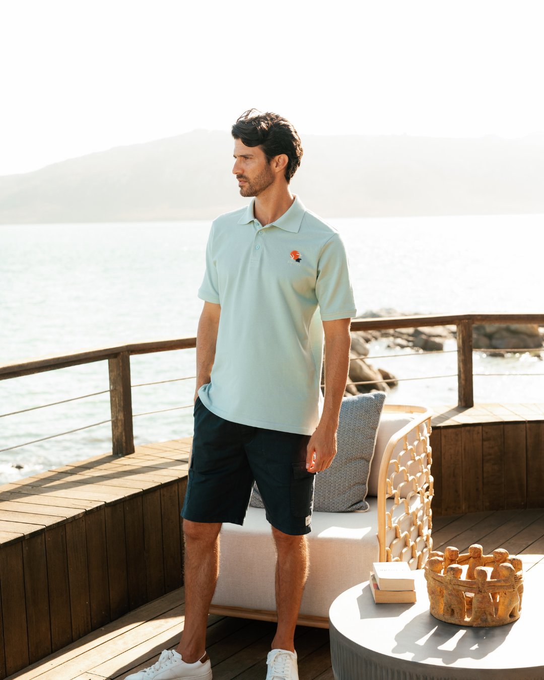 Jacquard Polo Short Set