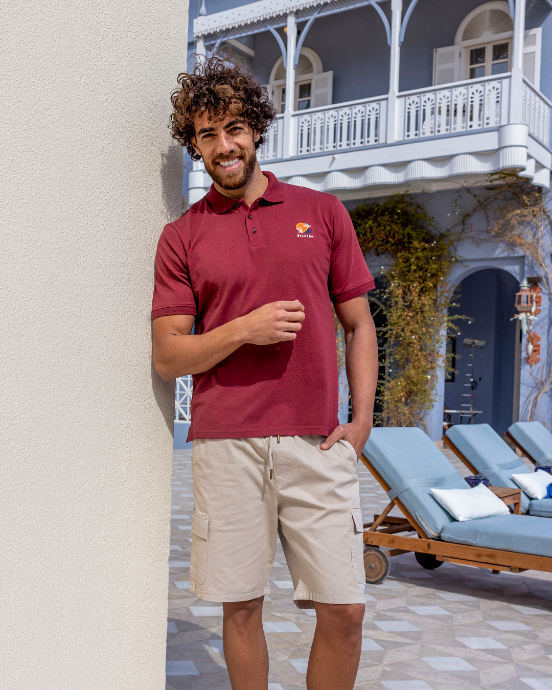 Jacquard Polo Short Set