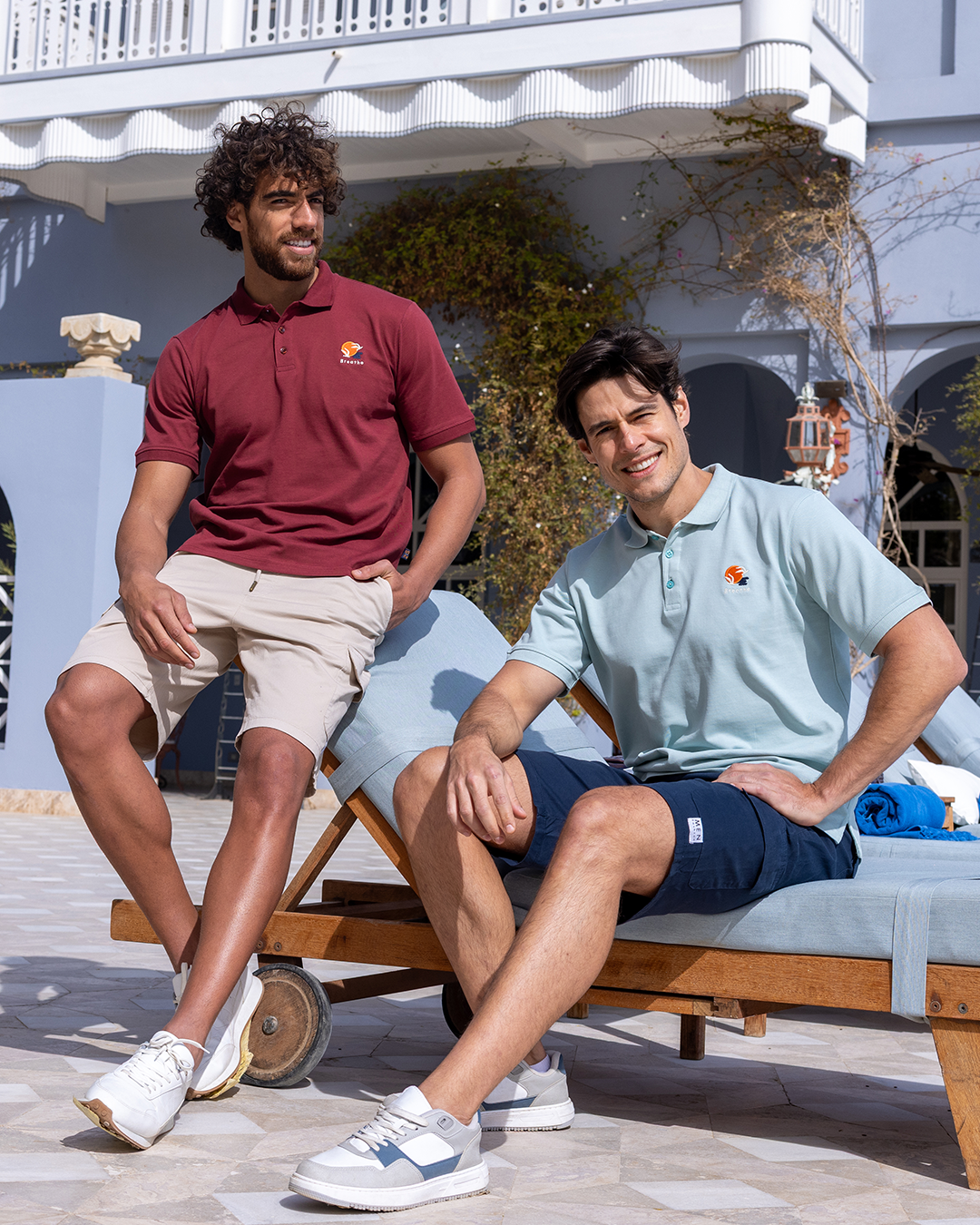 Jacquard Polo Short Set