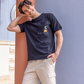 Jacquard Shorts & Piqué T-shirt Set