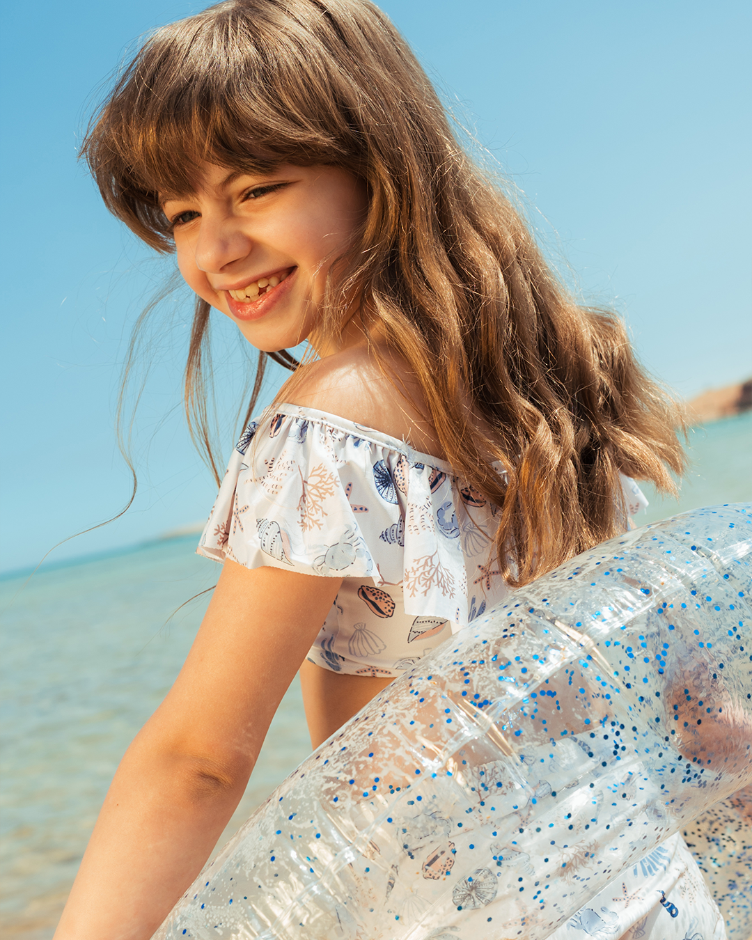 مايوه بناتى بكرنشه Girls Swimsuit Under The Sea