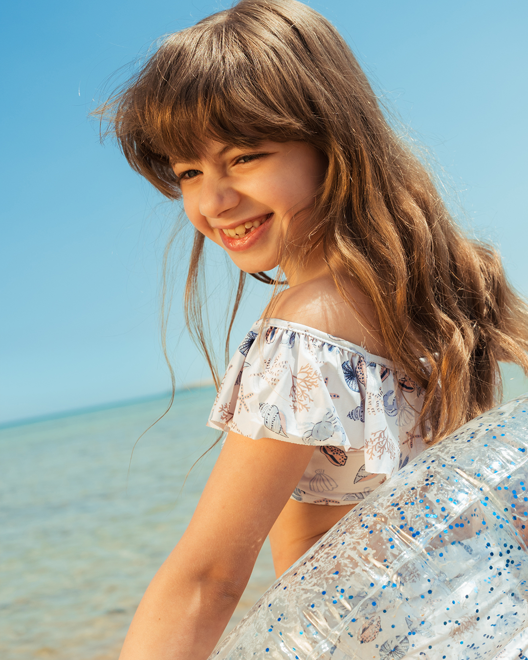 مايوه بناتى بكرنشه Girls Swimsuit Under The Sea