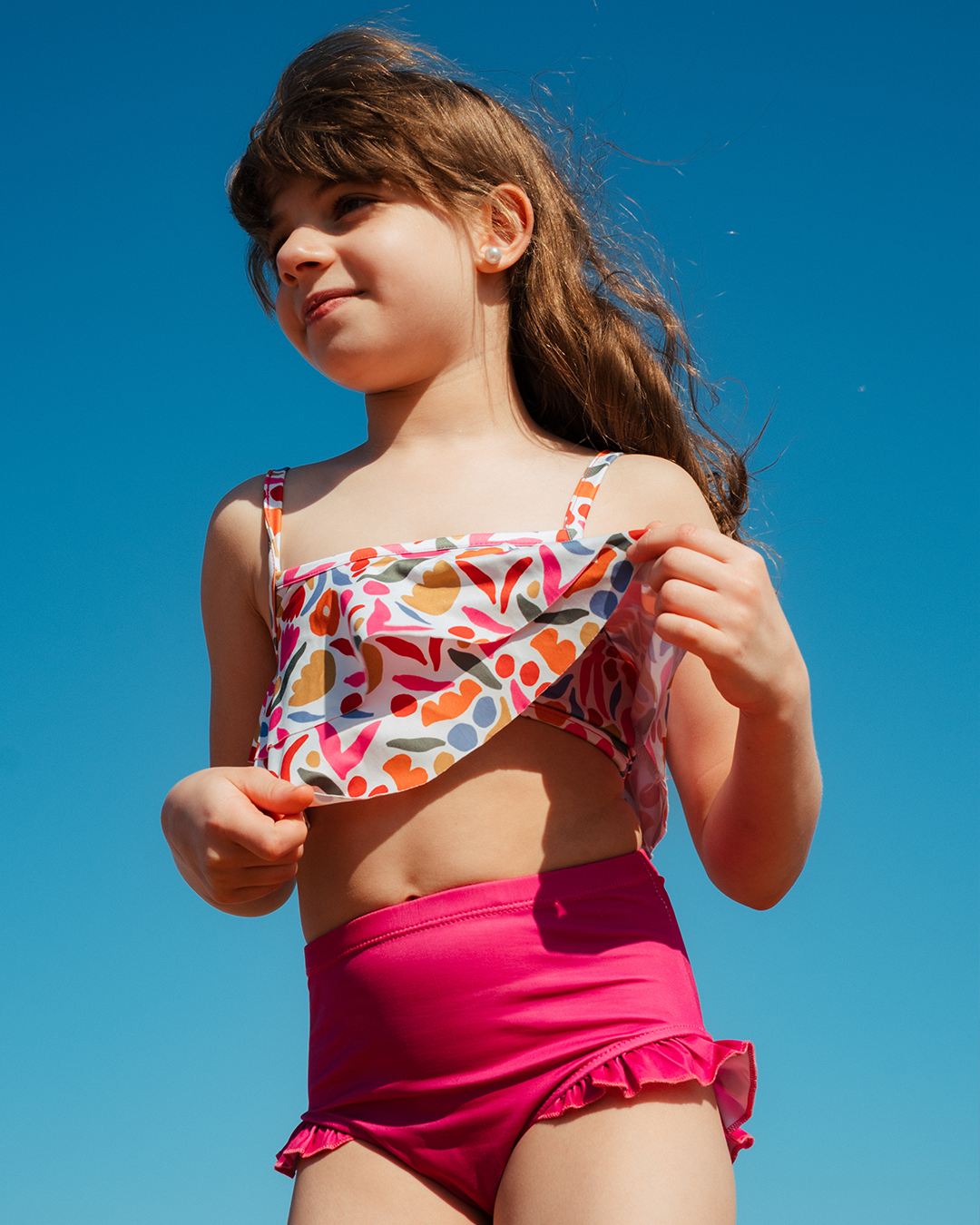 مايوه قطعتين ورود متداخله