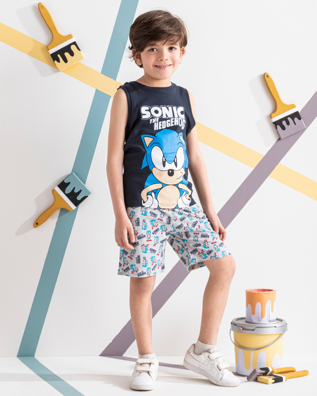 SONIC بيجامه اولادي كت شورت
