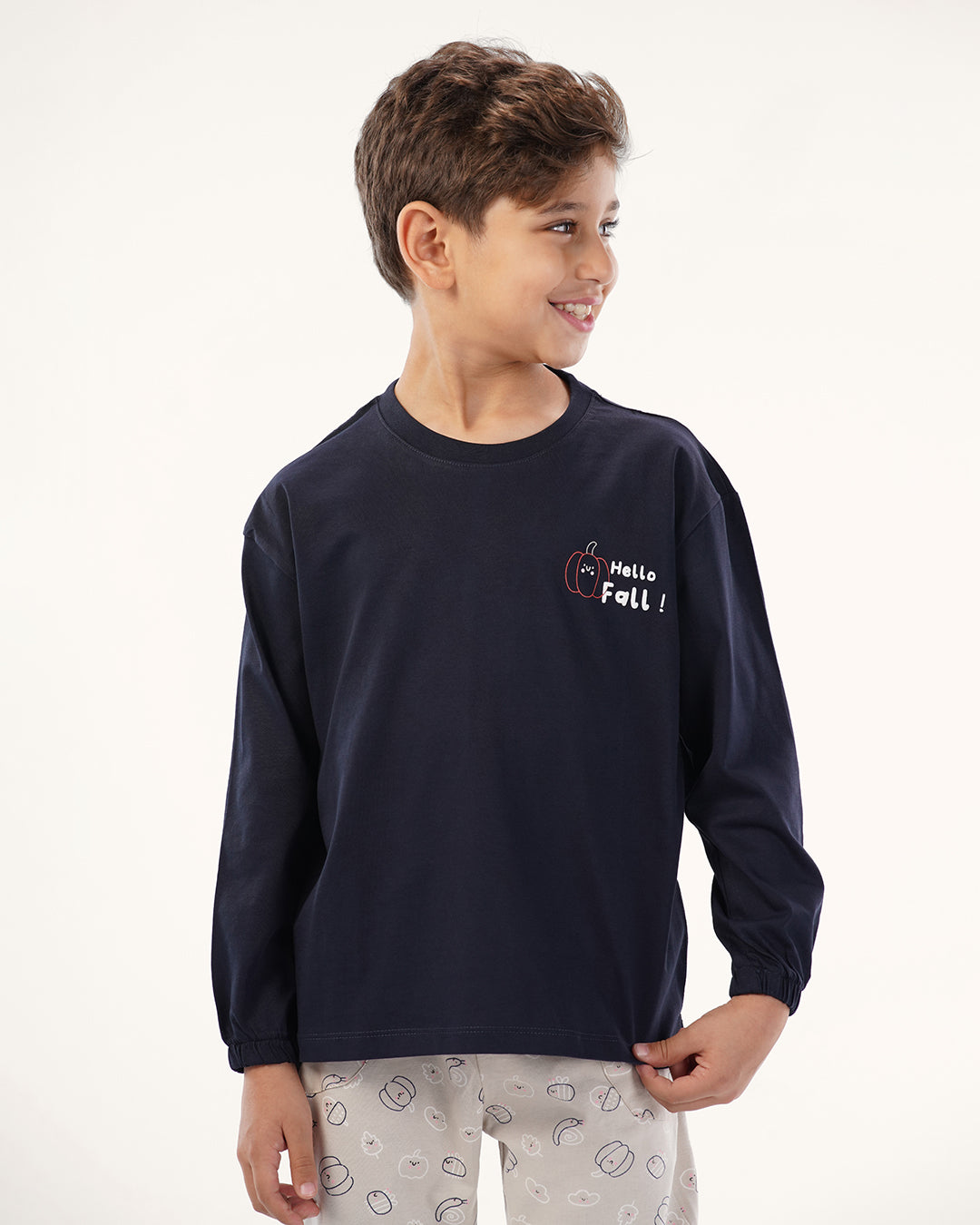 بيجاما بنطلون قطن و توب بكم اهلا ب الخريف