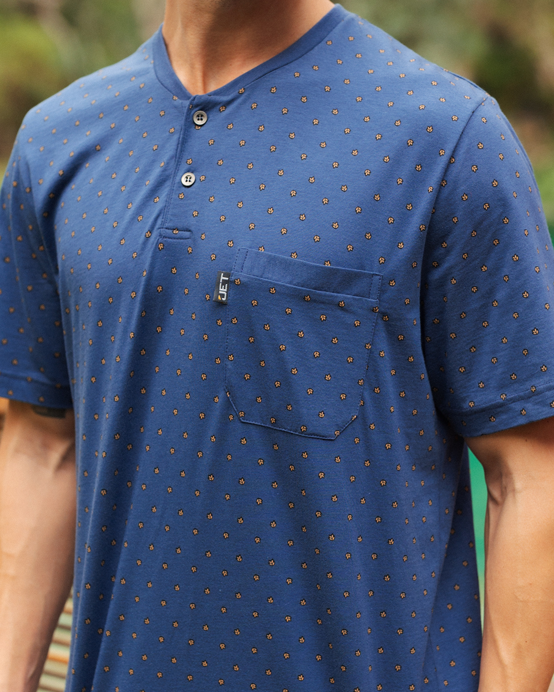 بيجاما رجالى مطبوع نصف كم و بنطلون ساده