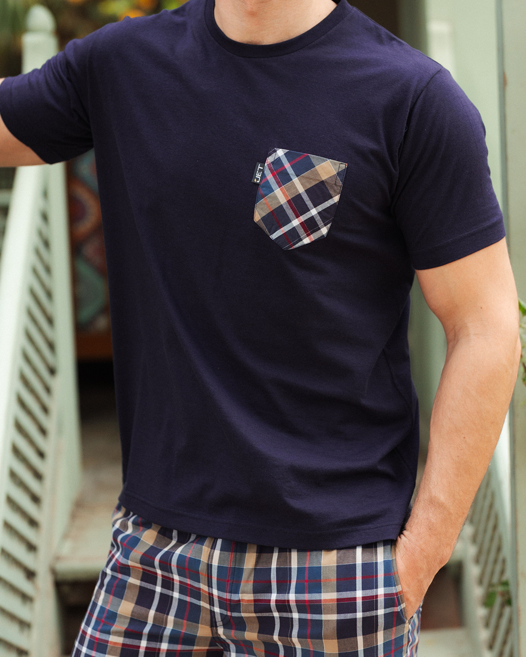 بيجامة رجالى سادة نص كم و شورت كاروه