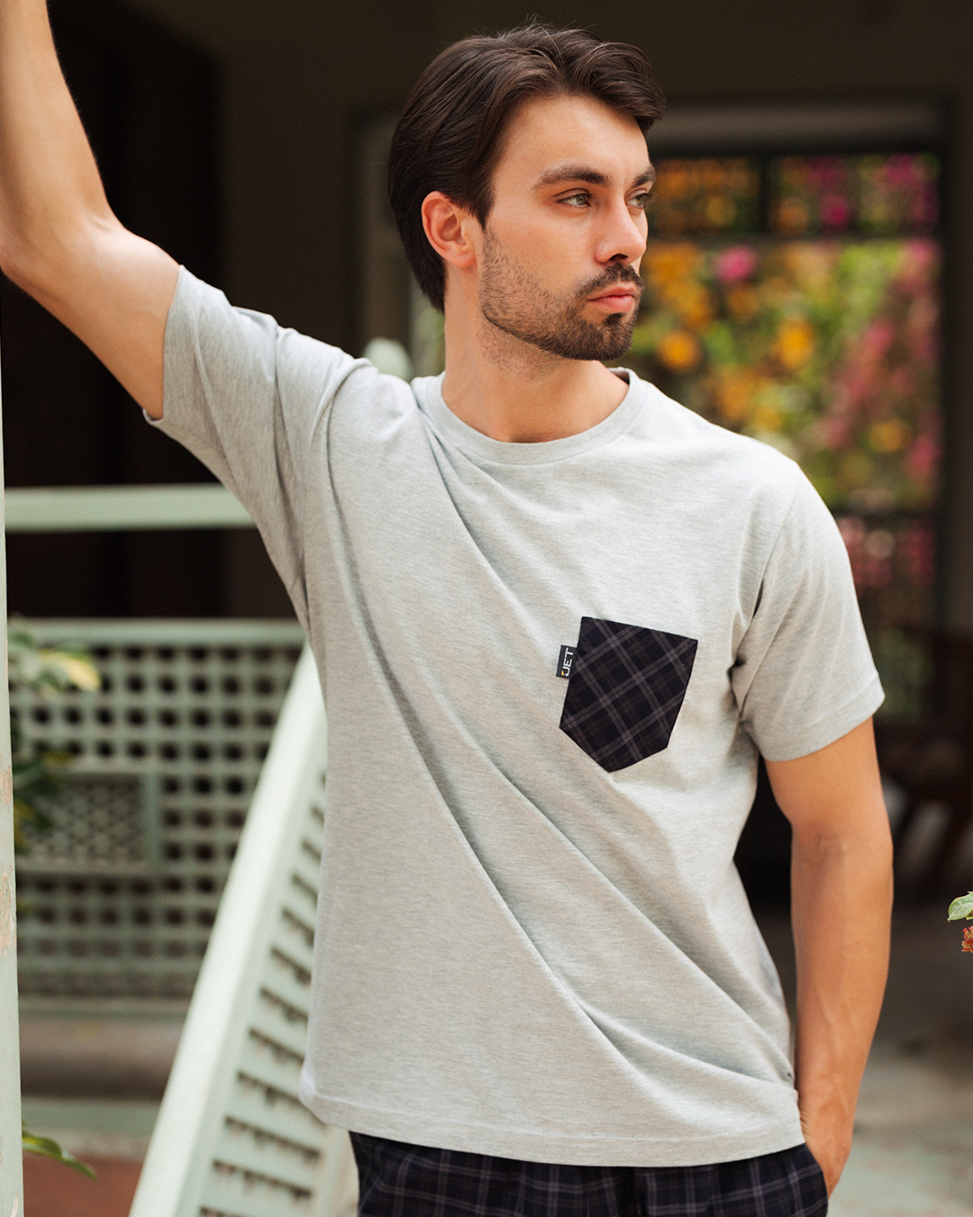 بيجامة رجالى سادة نص كم و شورت كاروه