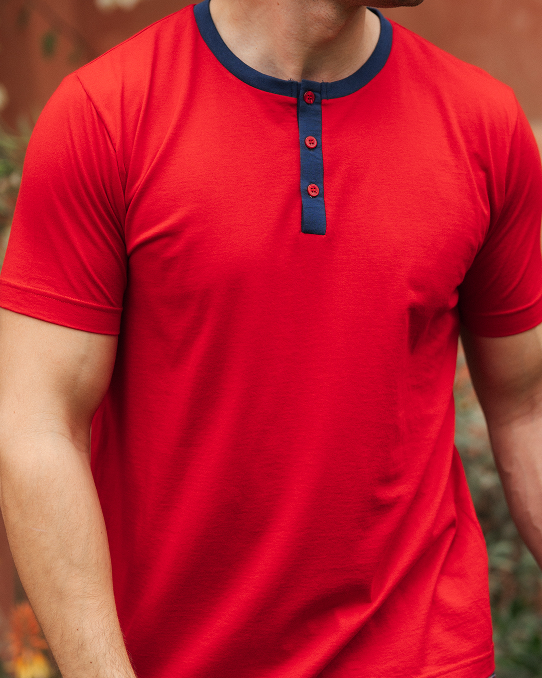 بيجاما رجالي سادة نص كم و بنتاكور كاروه