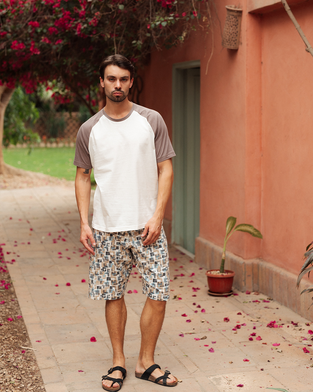 بيجاما رجالى نصف كم و شورت مطبوع