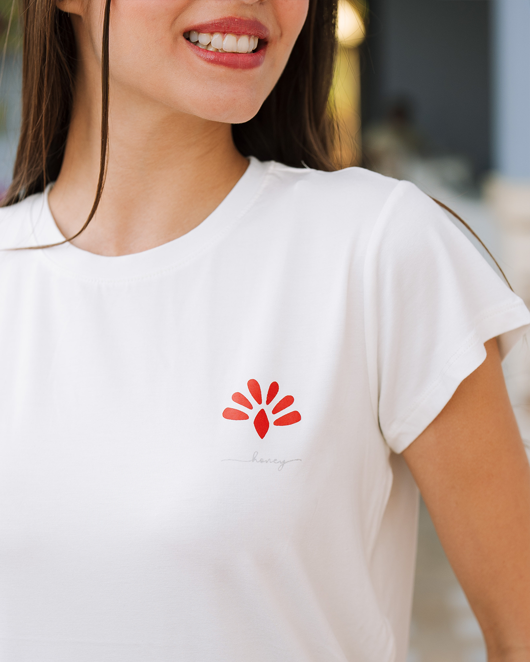 بيجاما بنطلون قطن مع توب نص كم عسل