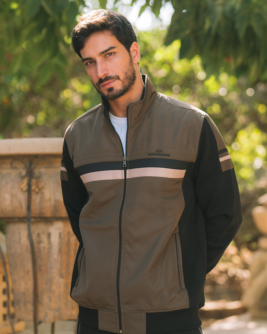 G/V GALVANI بيجامه رجالي ياقة وبسوسته مفتوح وبجيوب