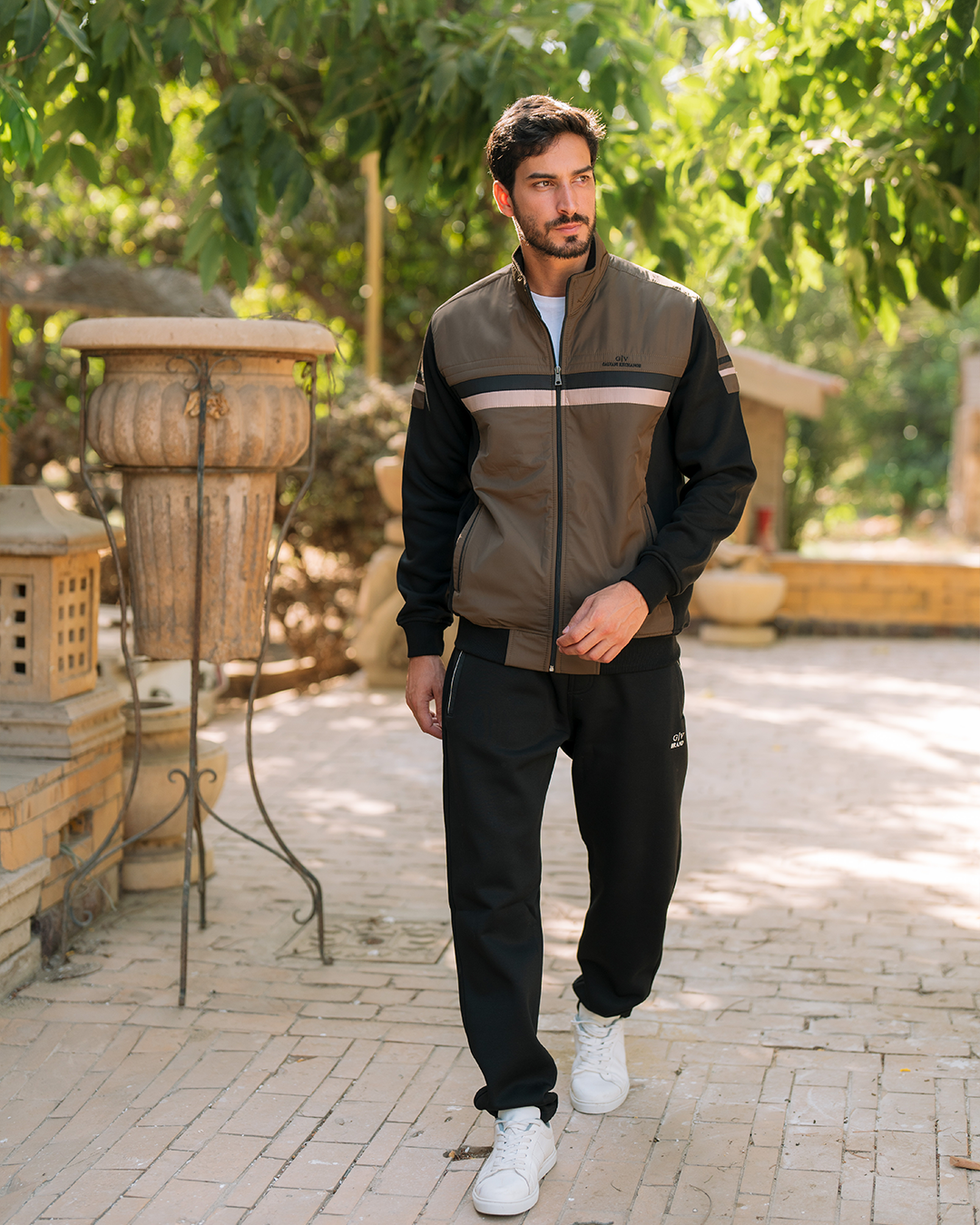 G/V GALVANI بيجامه رجالي ياقة وبسوسته مفتوح وبجيوب