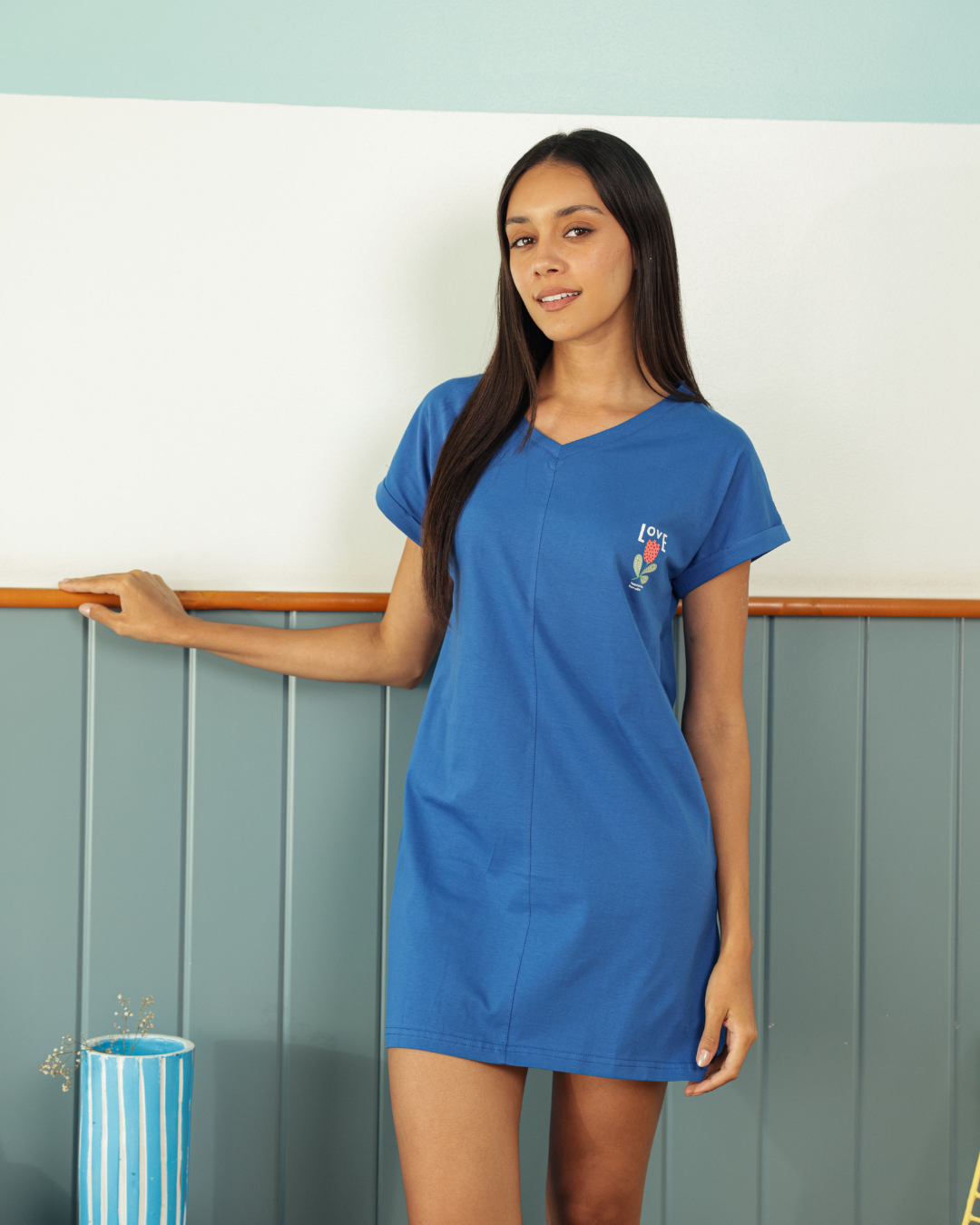 Nightshirt Cotton Love Print