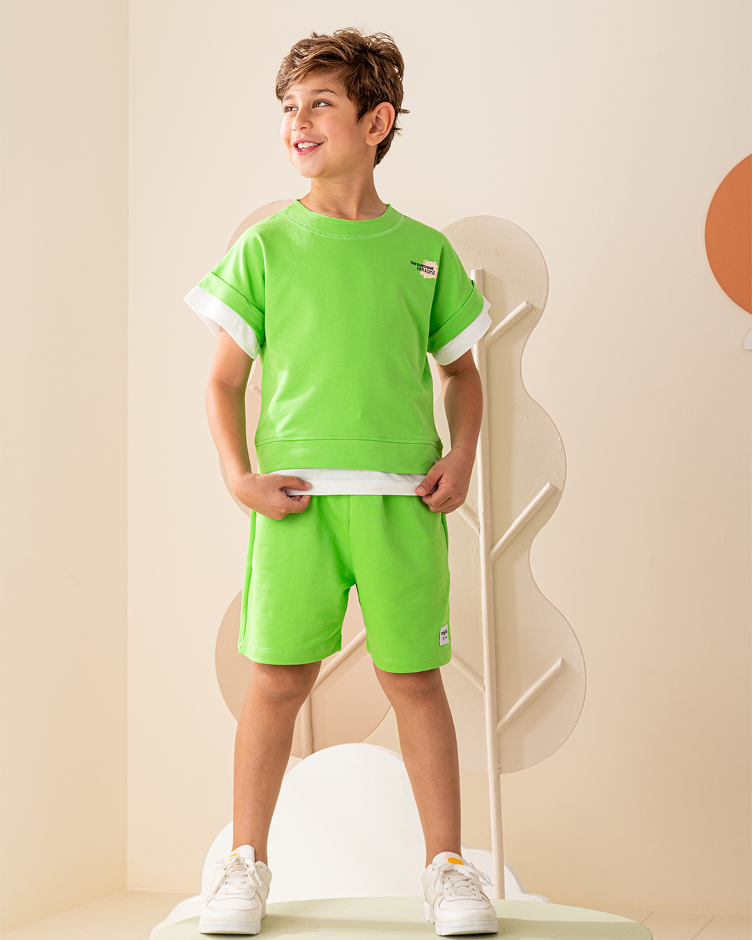 طقم شورت قطن اشعه الشمس