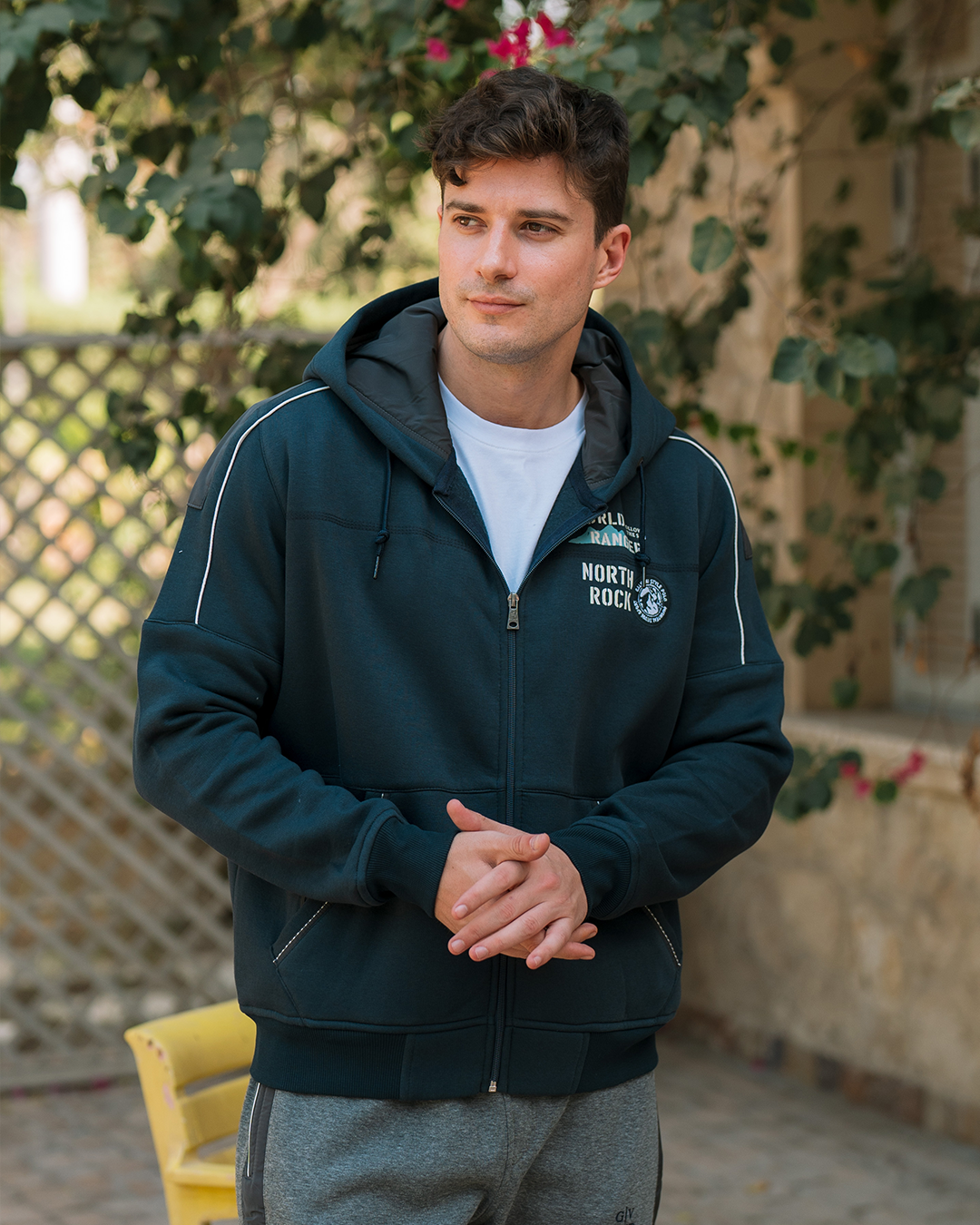 WORLD RANGER بيجامه رجالي كابيشو وبسوسته مفتوح وبجيوب