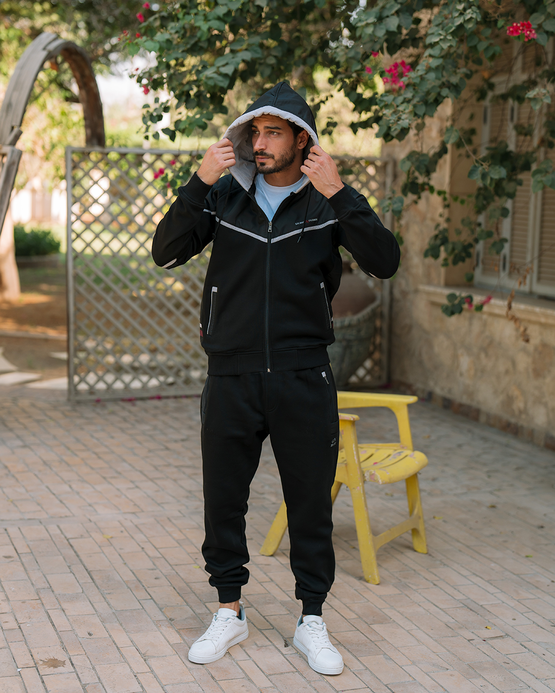 GALVANI GV FASHOIN بيجامه رجالي كابيشو وبسوسته مفتوح وبجيوب