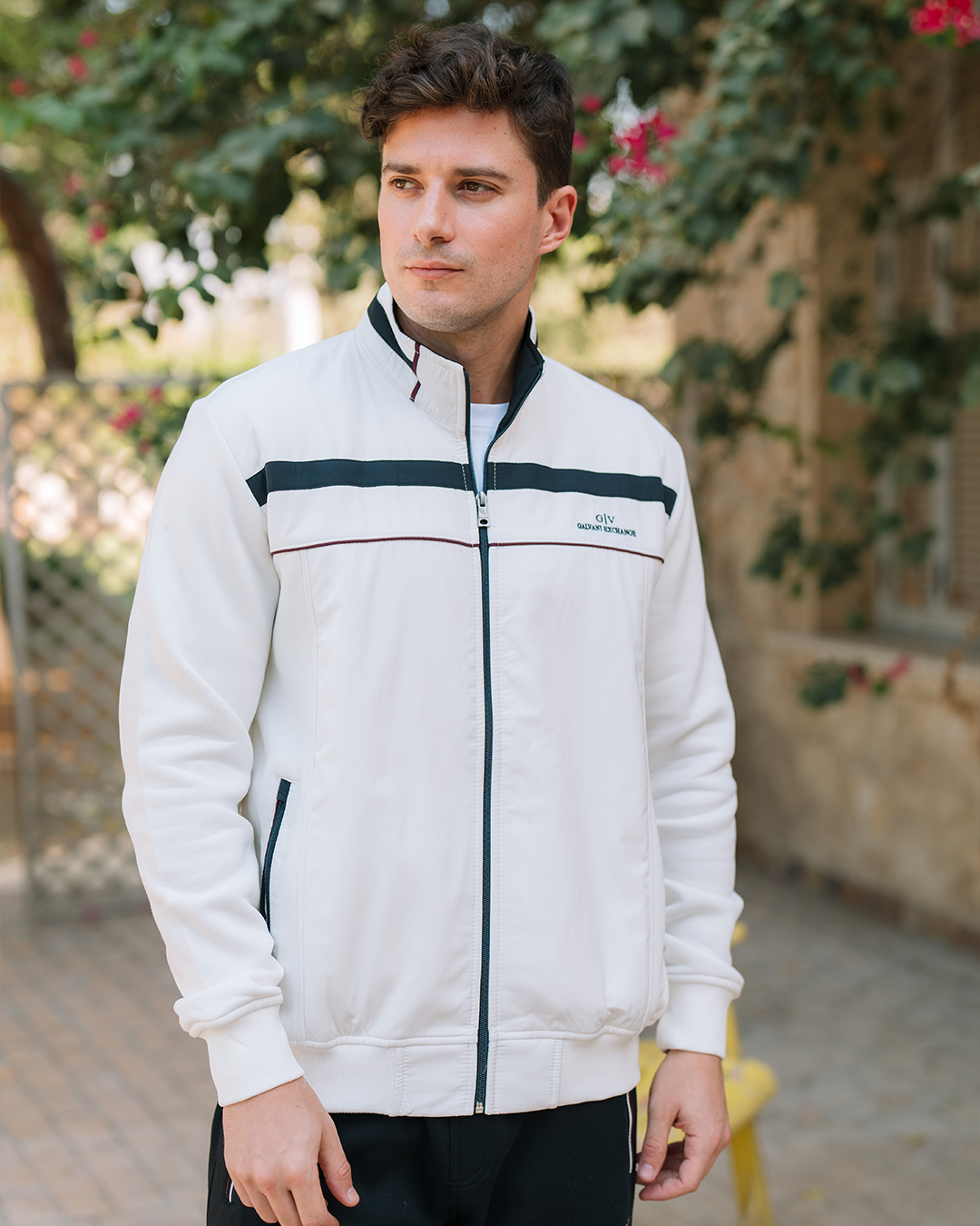 G/V GALVANI بيجامه رجالي ياقة وبسوسته مفتوح وبجيوب