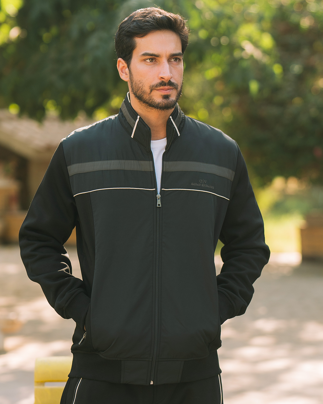 G/V GALVANI بيجامه رجالي ياقة وبسوسته مفتوح وبجيوب