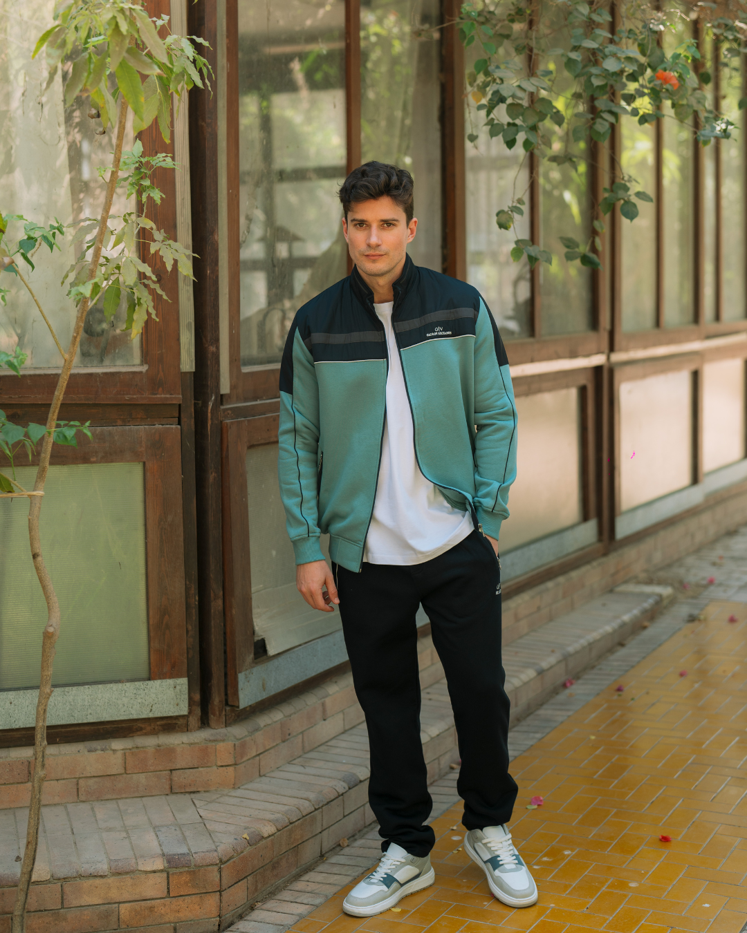 G/V  GALVANI بيجامه رجالي ياقة وبسوسته مفتوح وبجيوب