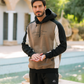 SPORT WEAR Men's hooded pajamas with pockets and chest print