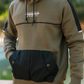 Galvani style Jeans Men's pajamas with hood and pockets, printed on the chest