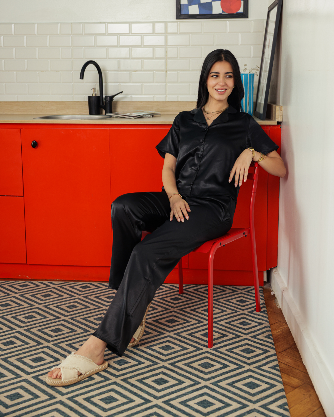 بيجاما حريمي زراير و بنطلون