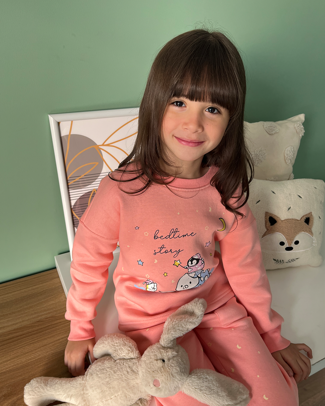 Penguin and Kitten bed time بيجاما بناتي كم طويل