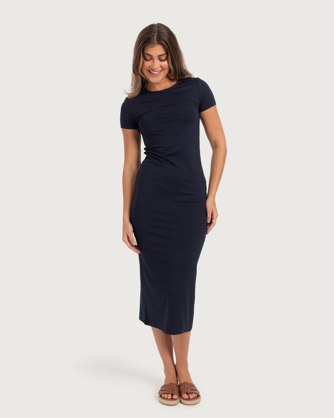 فستان نص كم  حريمي