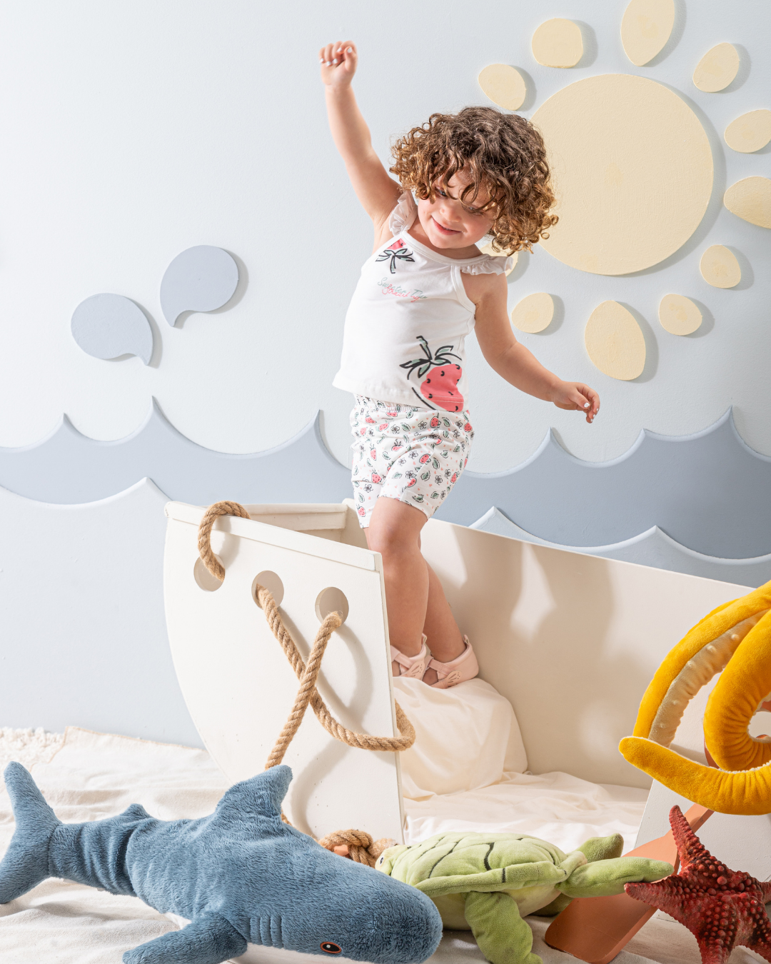 بيجاما حمالات و شورت قطن طباعه فراوله