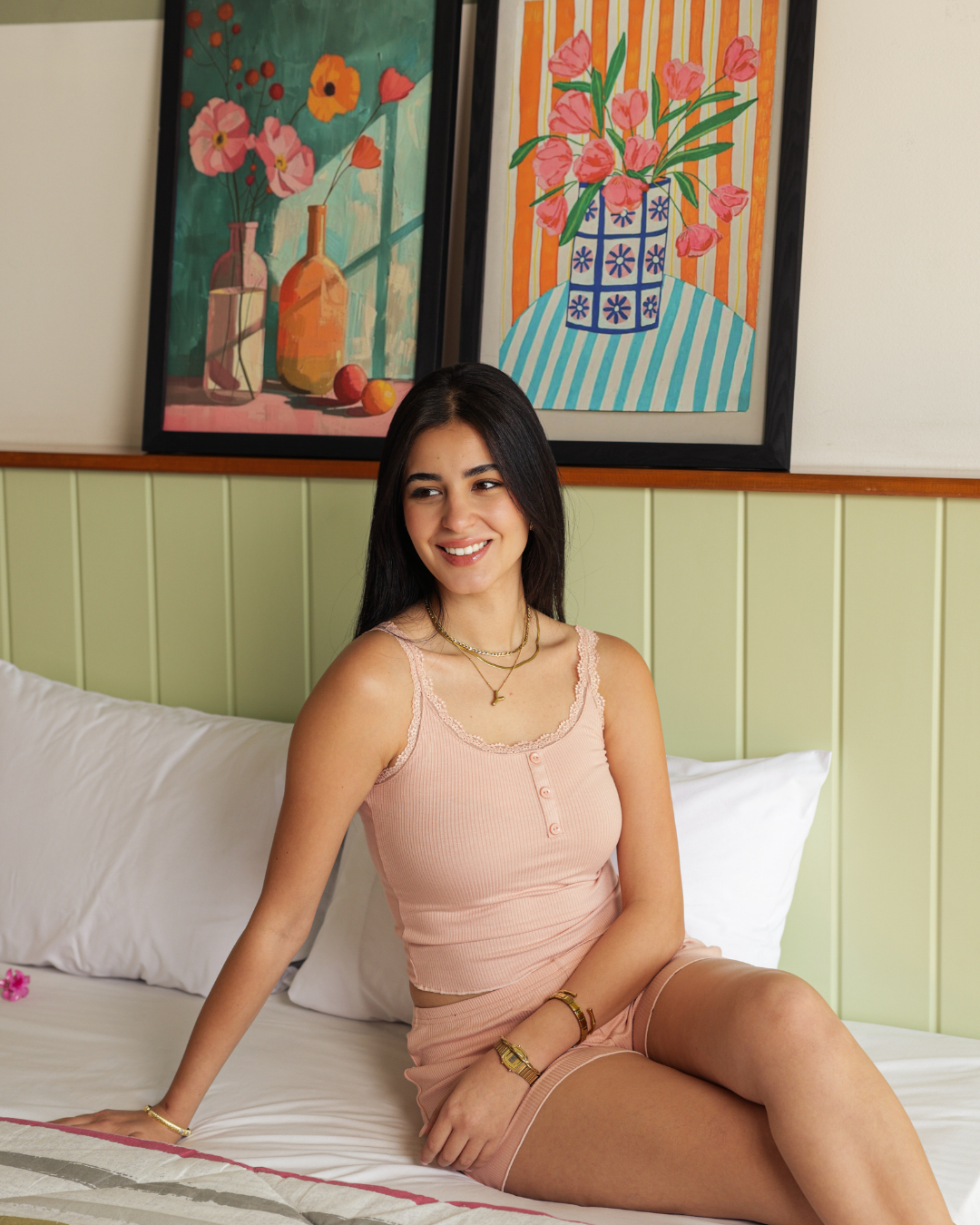 بيجاما حريمي توب بدانتل