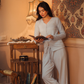 Women luxurious set in dusty colors